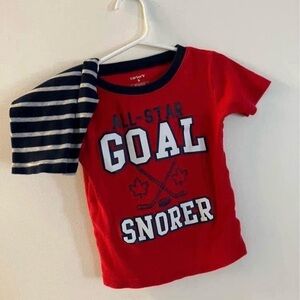 Boys Pajamas Hockey goal scorer size 5 carters shorts